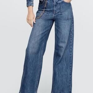 Cult Gaia - Women's Stride Chain Jeans in Size 28/6
